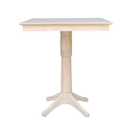 International Concepts 36 in. x 36 in. Square Top Pedestal Table - 41.9 in.H K-3636TP-27B-6B-2
